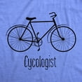 thumbnail image 2 of Mens Cycologist Funny Psychology Biking Cyclist Novelty Sarcasm Graphic T Shirt Graphic Tees, 2 of 9
