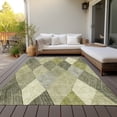 thumbnail image 6 of Addison Rugs Chantille Indoor/Outdoor Transitional Geometric Olive Washable Rectangle Rug, 8' x 10', 6 of 6