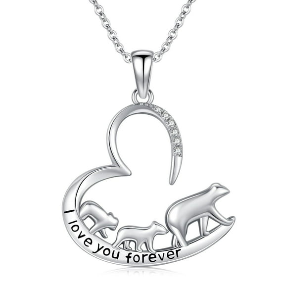 Midir&Etain Cute Animal Necklace for Women 925 Sterling Silver Animal Pendant Jewelry Christmas Birthday Gifts for Daughter
