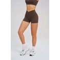 thumbnail image 5 of PISONIC Workout Sets for Women 2 Piece Yoga Sports Bra High Waist Booty Lifting Shorts Gym Yoga Outfit, 5 of 8