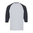 thumbnail image 7 of Resicozy 3/4 Sleeve Shirt Men Summer Color Block Henley Neck Baseball T-Shirts Casual Loose Fit Tees T-Shirt Light Gray S, 7 of 7
