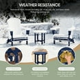 thumbnail image 5 of WestinTrends Malibu 3-Piece Outdoor Folding Adjustable Adirondack Chair with Cup Holder & Hideaway Ottoman and 18" Side Table, Navy Blue, 5 of 16