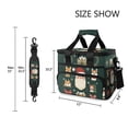 thumbnail image 3 of FORMRS Insulated Cooler Bag 24 Cans Capacity Soft Leakproof Lunch Box with Side Pockets, Green Christmas, 3 of 7