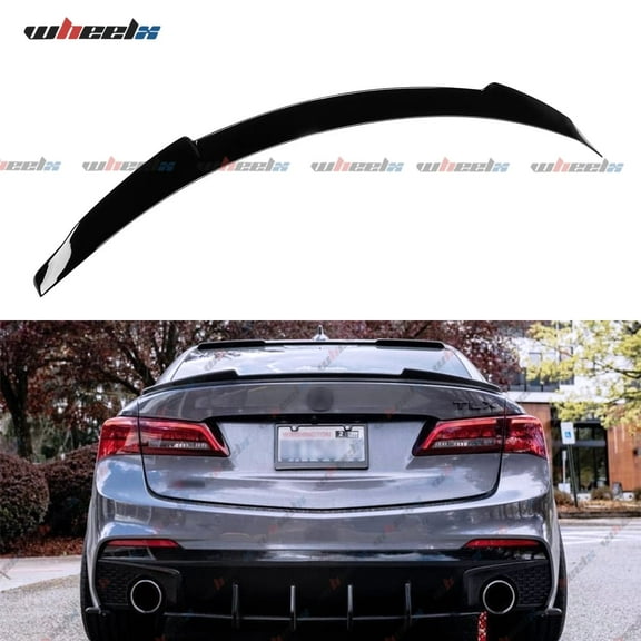 Rear Trunk Spoiler Compatible with 2015-2020 Acura TLX, Duckbill Spoiler Fits for 2015 2016 2017 2018 2020 Sedan 4 Door, High Kick Spoiler Wing Lip (Glossy Black)