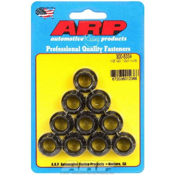 ARP INC. 300-8334 1/2-20 12PT NUT KIT