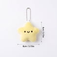 thumbnail image 3 of Knisume Squeaky Plush Keychain White Cat Soft Fluffy Toy - Stuffed Animals Pendant, Kawaii Plush Bag Charm, Backpack Plush with Lobster Clasp,A, 3 of 7