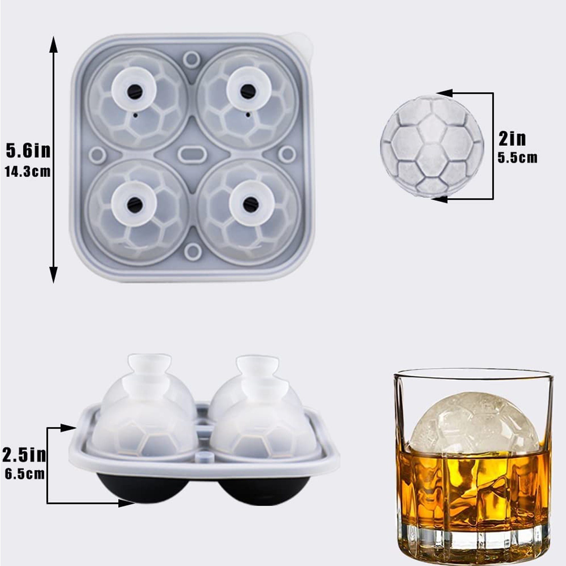 Large 3d Rose Ice Cube Mold - Silicone Rubber Fun Ice Cub For