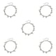 thumbnail image 2 of Sonducket Bracelets Stylish Aesthetic Jewelry Silver Valentines Decorations Alloy Style Day Water Women's Simple Drop Gifts Anklets Plata 5piezas Sonducket CBP253796, 2 of 5