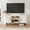 White, variant on EAG 35" Fluted TV Stand, Mid Century Modern Entertainment Center with Storage, Sliding Doors & Adjustable Shelves, Small TV Stand for Living Room, Bedroom