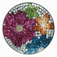 thumbnail image 6 of Alpine Corporation 18" x 24" Mosaic Glass Birdbath Bowl with Stand, Floral, 6 of 11