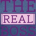 thumbnail image 3 of CafePress - The Real Boss Womens Tri Blend T Shirt - Womens Tri-blend T-Shirt, 3 of 4