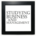 thumbnail image 1 of Studying Business and Management Black Square Frame Picture Wall Tabletop, 1 of 3