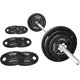 thumbnail image 1 of Set de barra olímpica Fitvids de 1" estándar, barra de 1,5 m, discos de 16 kg, 1 of 7