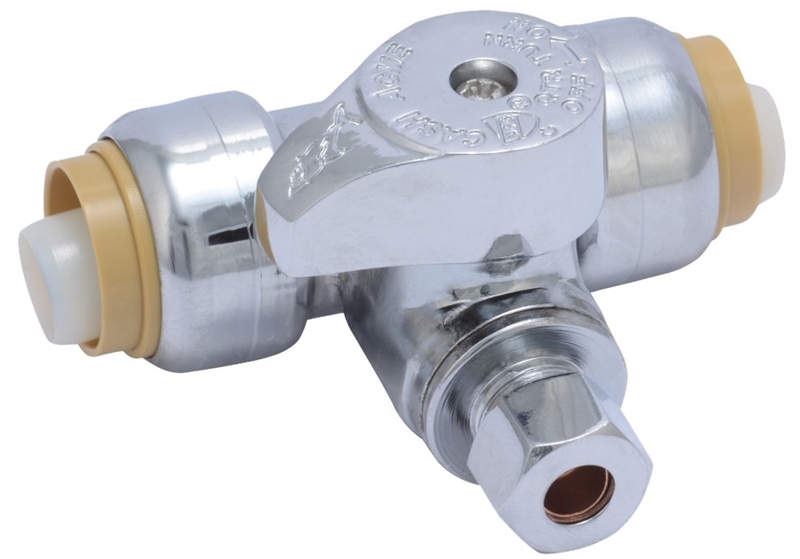 1942408,WATER SUPPLY LINE VALVES,STOP VALVE,TEE Size In=1/2 X 1/2 X 1/4