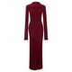 thumbnail image 5 of Vestido de suéter largo de manga larga con cuello vuelto liso ajustado para mujer a la moda Fridja  NMB2346, 5 of 8