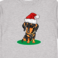 thumbnail image 4 of Inktastic Christmas Dachshund Dog Santa Boys or Girls Long Sleeve Toddler T-Shirt, 4 of 5