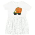 thumbnail image 3 of Inktastic Pumpkin Truck Thanksgiving Halloween Girls Toddler Dress, 3 of 5