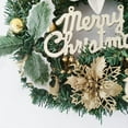 thumbnail image 2 of 12 inch Christmas Decoration Garland, PVC Simulated Bow Pine Cone, Christmas Wreath Door Hanging, Type 2, 2 of 3