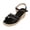 Black, variant on Wedge Espadrilles for Women Open Toe Platform Sandals Glitter Rhinestone Mesh Band Ankle Strap Summer Heels Black Size 7