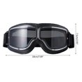 thumbnail image 3 of Motorcycle Goggles Vintage Pilot Style Cruiser Scooters Goggle Outdoor Sand Goggles Bike Racer Cruiser Touring Eyewear Silver, 3 of 4