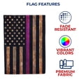 thumbnail image 2 of America Forever Thin Pink Line American Flag 12.5 x 18 Inch Double Sided Outdoor Yard Decorative Breast Cancer Awareness Garden Flag, Made in the USA, 2 of 5