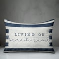 thumbnail image 3 of Creative Products Beach Time Stripes Navy 14x20 Spun Poly Pillow, 3 of 3