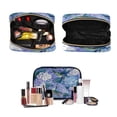 thumbnail image 5 of 3-Piece Travel Toiletry Bag Set, Hanging Wash Bag with Makeup Bag & Brush Case,Waterproof Cosmetic Organizer for Travel, Gym & Home Beautiful Blue Hydrangeas, 5 of 10