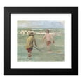 thumbnail image 2 of Max Liebermann 14x12 Black Modern Framed Museum Art Print Titled - Bathing Boys with Crab Fisherman, 2 of 5