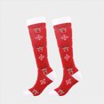 thumbnail image 2 of NOLDARES Christmas Print Compression Socks for Women Men 20-30mmhg Knee High Stocking for Sports Running Travel Nurses(S021-U), 2 of 4