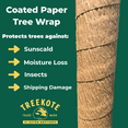 thumbnail image 3 of Treekote 3"x50' Tree Wrap - Weather Resistant Tree Protection - Tree Trunk Wrap for Frost, Sun and Moisture - Tree Guard for Fruit Trees, Shrubs and Saplings - Non Toxic, 3 of 7