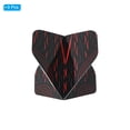 thumbnail image 3 of Unique Bargains Fléchettes de Vol, 9 Pack Accessoires de Fléchettes Standard pour Animaux Style Rayé, Noir, Gris, Rouge, 3 of 5