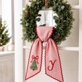 thumbnail image 4 of YingYouFu Personalized Christmas Wreath Sash with Monogram and Embroidery for Wreath, Present Wrapping, Party and Indoor Outdoor Decorations, 4 of 7
