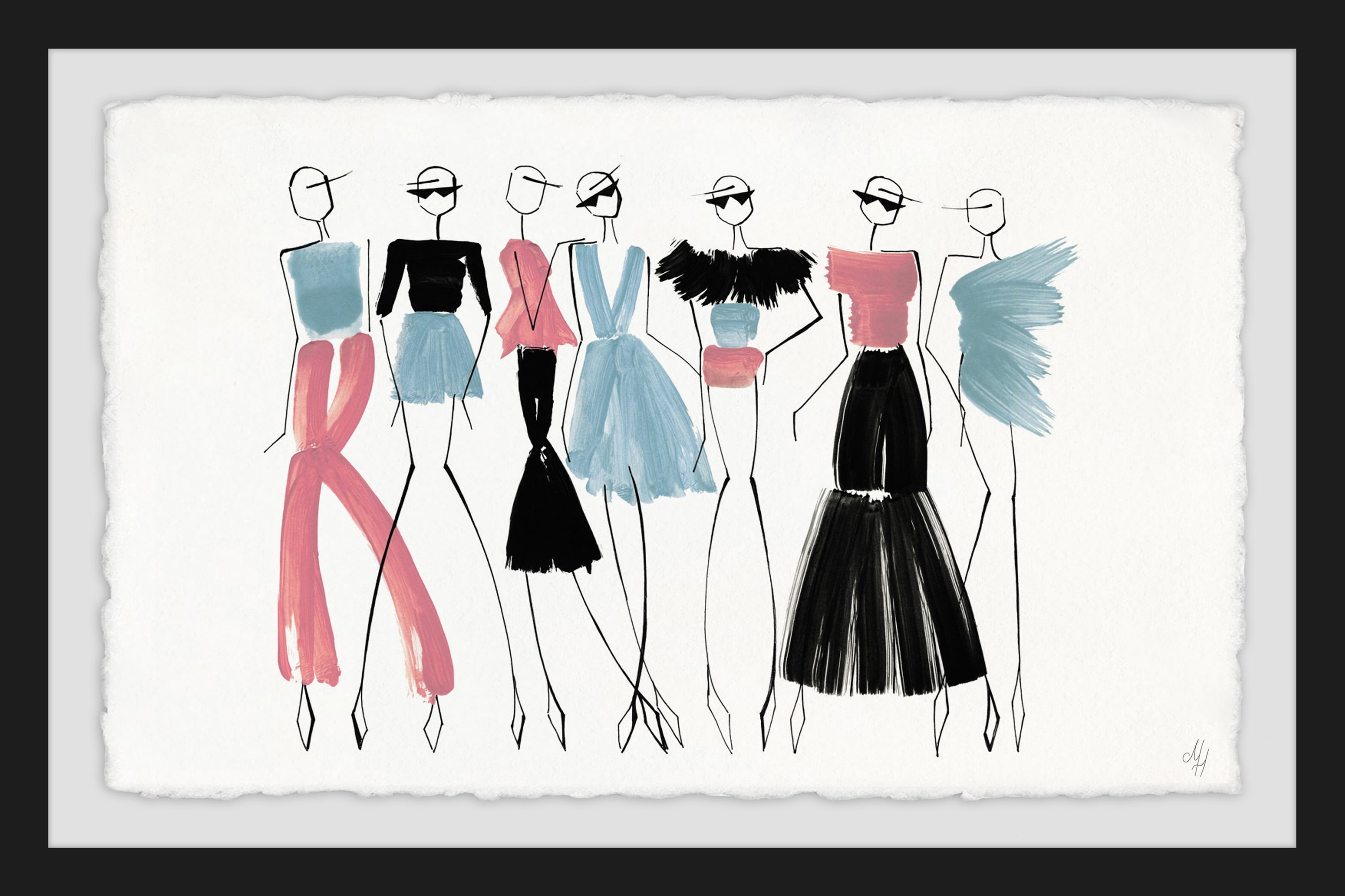 The Fashion Squad Framed Painting Print