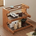 thumbnail image 2 of InsCrazy Tabletop Shelf Desktop Shelf Layer Water Cup Cosmetic Small Storage for Kitchen Bathroom Laundry Room Office, 2 of 6