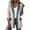 Beige01, variant on Denim Blazer for Women Collared Winter Fall Patchwork Jacket Knit Button Down Denim Cuffs Long Sleeve Lightweight Stylish Shacket Navy 2XL