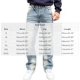 thumbnail image 3 of HOMADLES Men's Loose Fit Jeans Straight Leg Stretch Soft Casual Pants Side Pocket Fashion Pants Blue Size XL, 3 of 8