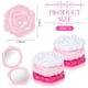 thumbnail image 2 of Espejos compactos Geelin Pink Rose para obsequios de boda, 30 unidades, 2 of 7