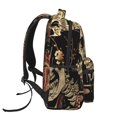thumbnail image 3 of Balery Gothic Eastern Floral Skull Mochila Escolar Impresa, Mochila Ligera para Viajes Casual, Mochila Duradera y Cómoda Multifuncional, Mochila para Laptop-One Size, 3 of 5