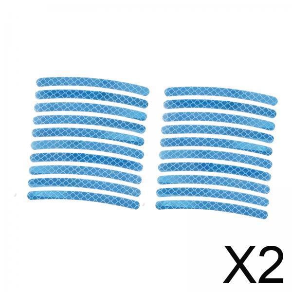 Pegatinas para llantas de coche,Pegatinas reflectantes para cubo de rueda de coche y motocicleta,Calcomanía con franja reflectante para llantas de ruedas de camiones de color rosa,Tira