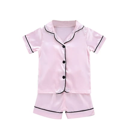 

Shpwfbe Clothes T Pajamas Baby Solid Sleepwear Toddler Set Shorts Shirt Girl Boys Girls Outfits&Set Kids Gifts For Boys And Girls