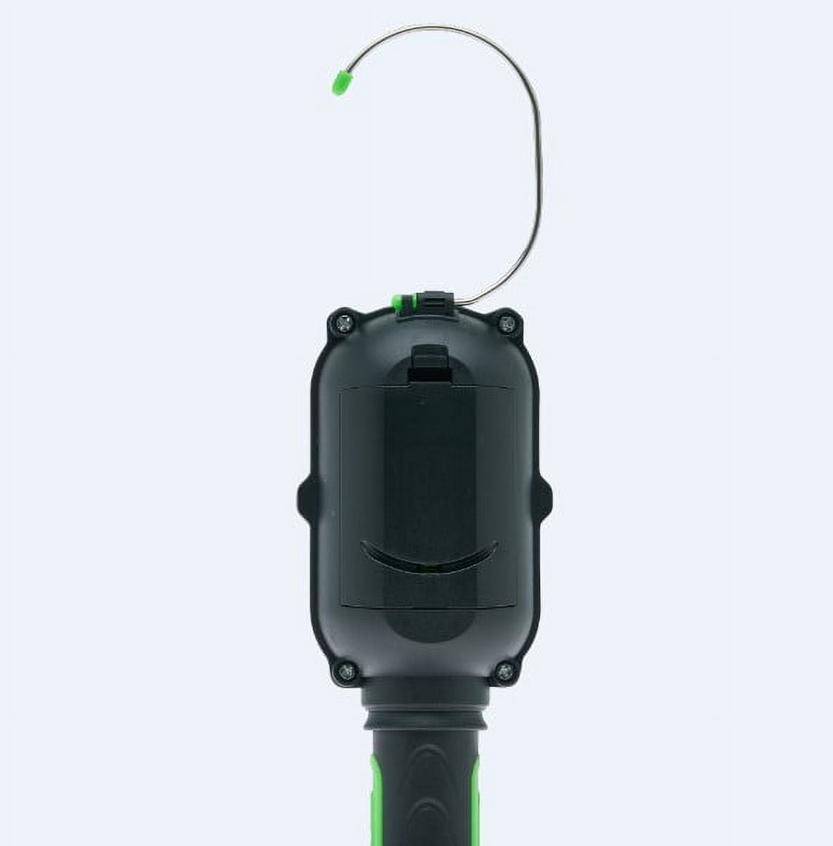 (2 pack) LitezAll 500-Lumen Classic Style LED Work Light with Hook and Magnet, Black/Green