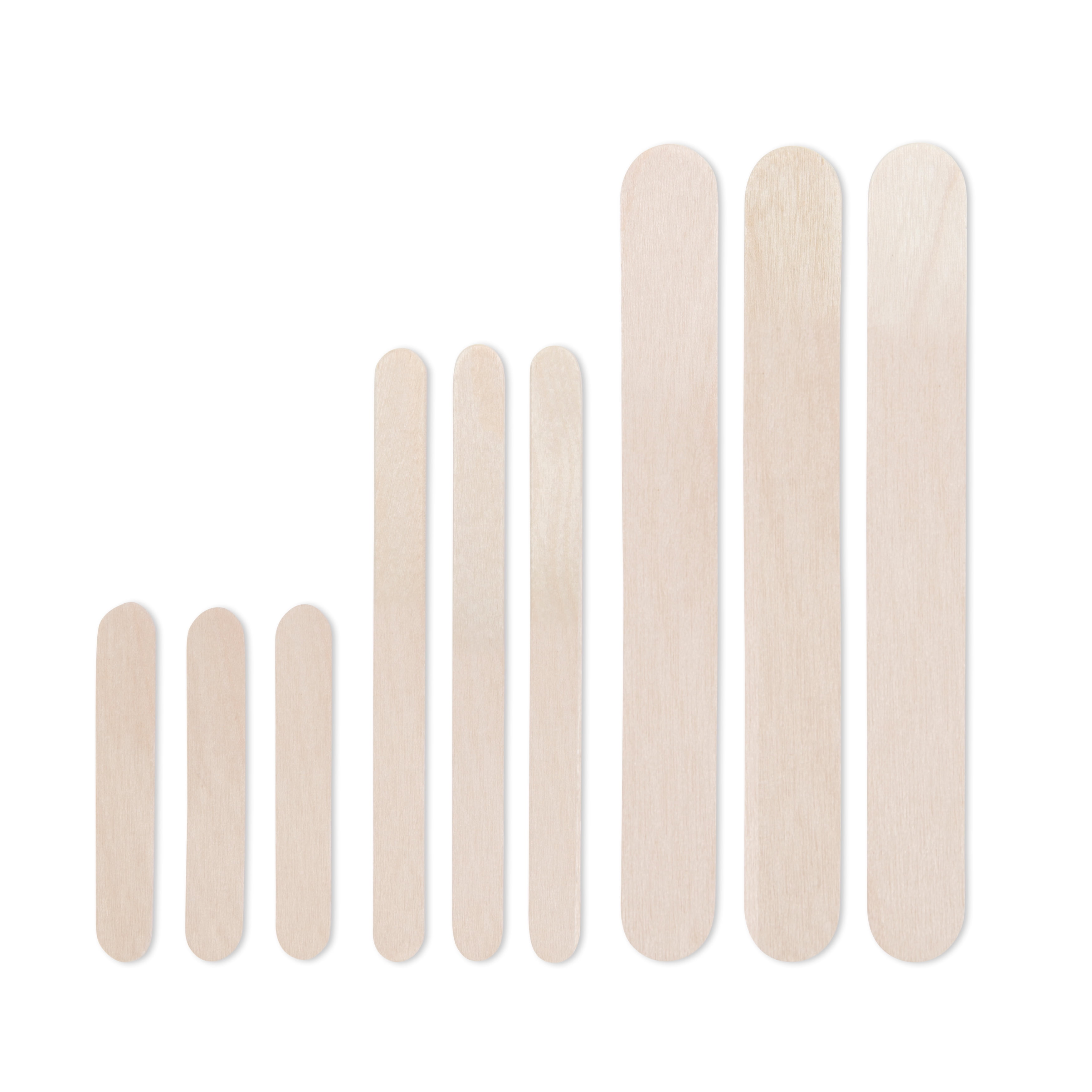 Craft Sticks Assortment by Creatology – Unfinished Wood Sticks in Assorted Sizes for DIY Crafts - STEM & Garden Markers - 10 Pack