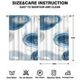 thumbnail image 2 of Blue Circle Curtains-blackout Curtains Bedroom Decor Living Room Darkening Grommet Window Drapes 2 Panels Set 41"x63", 2 of 2