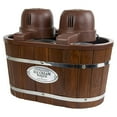 thumbnail image 1 of Nostalgia ICMW200DBL Double Flavor 4 Qt Kitchen Electric Ice Cream Maker Machine, 1 of 5