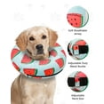 thumbnail image 2 of MIDOG Adjustable Polyester Dog Cone Collar for Large Medium Small Dogs after Surgery,Pillow Collar for Cats & Dogs, Watermelon Red, 2 of 7