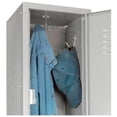 thumbnail image 6 of 2-Tier 2 Door Locker, 12"Wx18"Dx36"H, Gray, Assembled, 6 of 7
