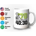 thumbnail image 3 of Tennis Player Mug White 11oz - I'm Not 70 I'm 40:30 - Court Pro Tennis Racket Ball Winning Double Strategy Trainer Equipment, 3 of 7
