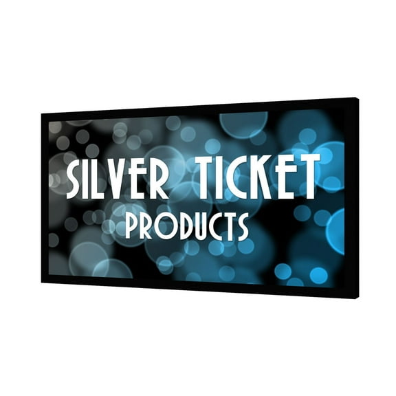 STR-169135-G Silver Ticket, 135" Diagonal, 16:9 Cinema Format, 4K Ultra HD Ready, HDTV (6 Piece Fixed Frame) Projector Screen, Grey Material