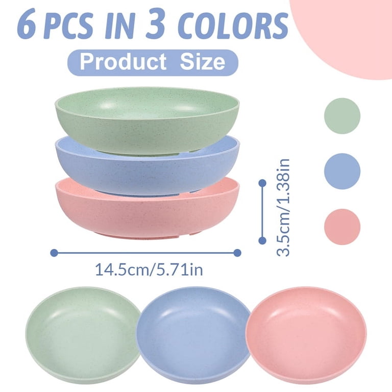 Qweryboo Whisker Friendly Cat Bowls, 6-Pack Shallow Dishes photo 2