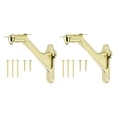 thumbnail image 1 of Soporte de Pasamanos Dorado de 2 Paquetes, Soportes de Barandilla de Escalera de 3 Pulgadas para Escaleras de Interior y Exterior en Hogar y Oficina, 1 of 7